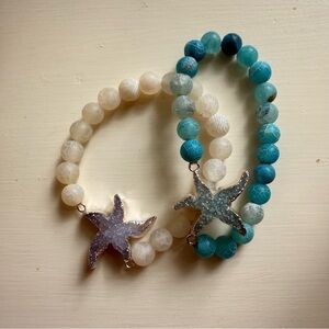 Starfish Beaded Bracelets Set